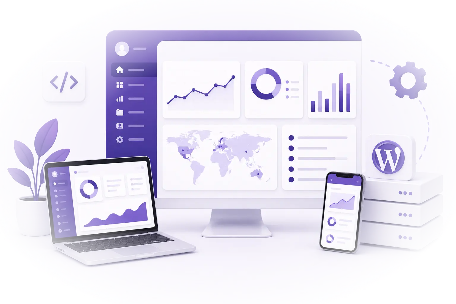 Premium admin dashboard templates for SaaS CRM and ERP platforms
