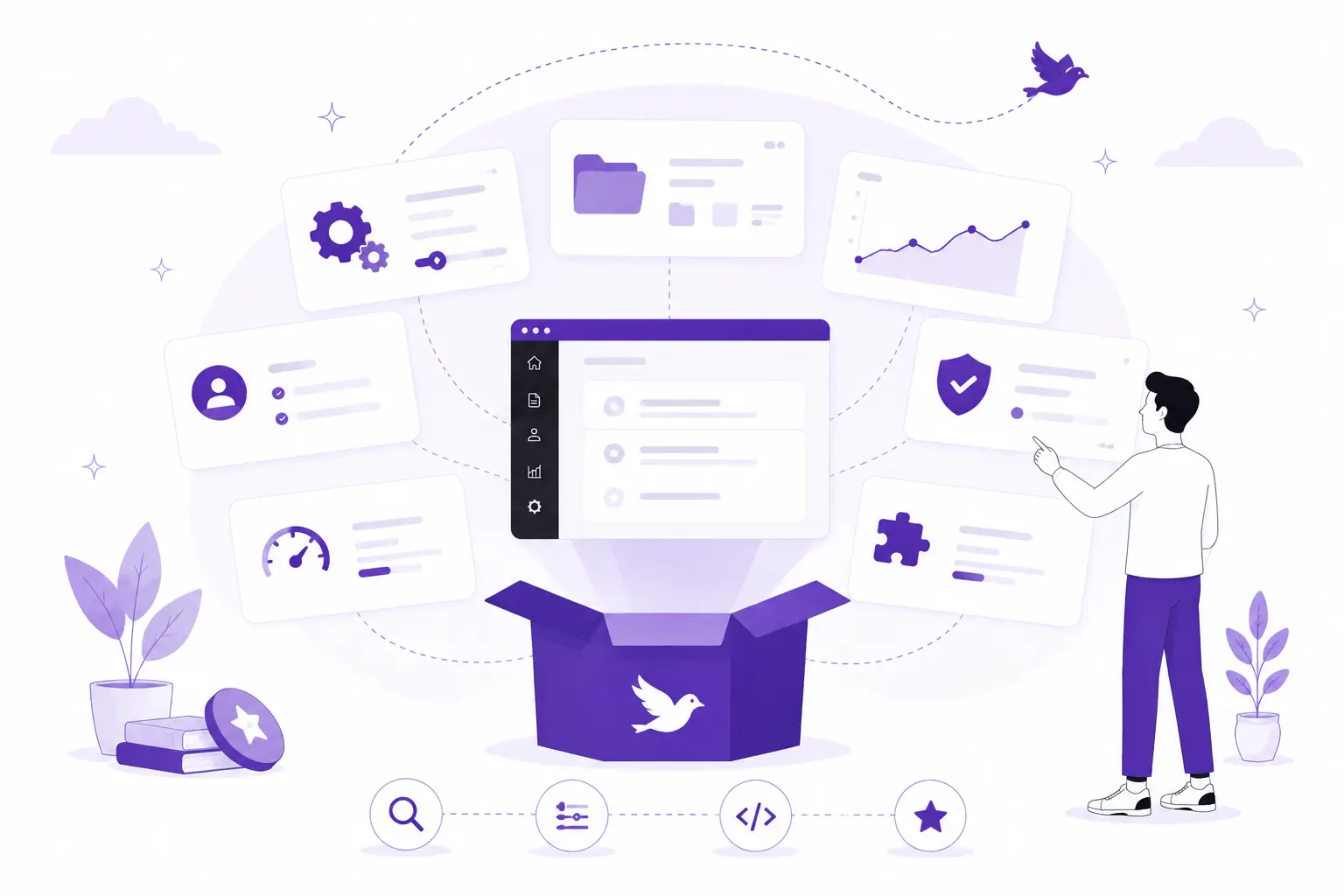 Explore Blackbird WordPress admin theme features